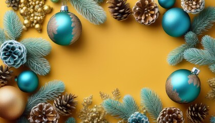Luxurious Seasonal Design in Teal and Yellow