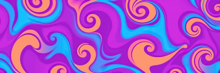 Fototapeta premium Colorful abstract swirl pattern background with vibrant hues of blue, pink, and purple, purple, decorative, colorful