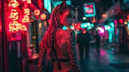 Cyberpunk Fashion: Neon City Nights