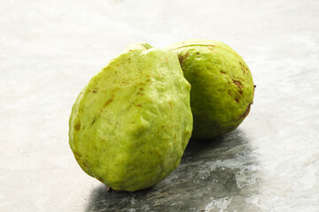 Ripe fresh green green guava