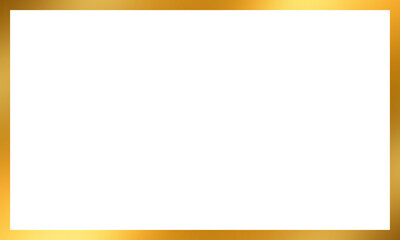 Gold rectangle frame. Luxury gold line. Sparkle gold border frame	