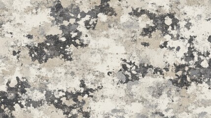 Abstract beige, grey, and black splatter paint texture background.