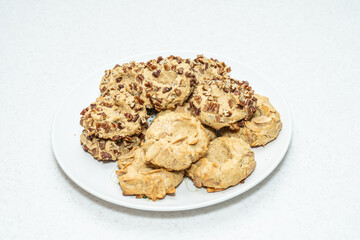 Peanut butter and jelly thumbprint cookies