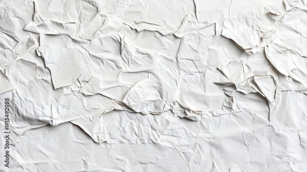Aufkleber crumpled white cardboard background creates a textured surface ideal for concept design. the white c
