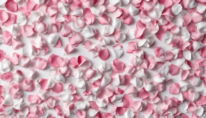 Obraz premium Lovely rose petal background with white and pink tones, white, floral, roses