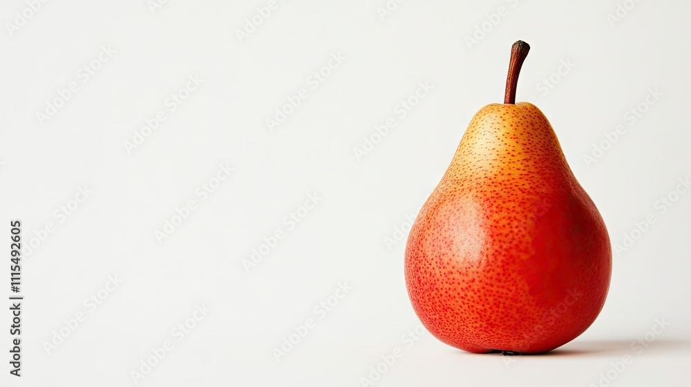 Aufkleber vibrant pear fruit isolated against a clean white background, highlighting the pears rich color and 
