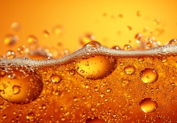 Fizzy Beverage Macro Shot