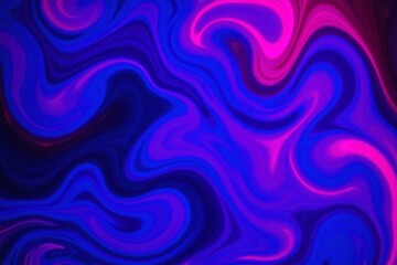 Vibrant abstract digital artwork swirling shapes blue pink purple