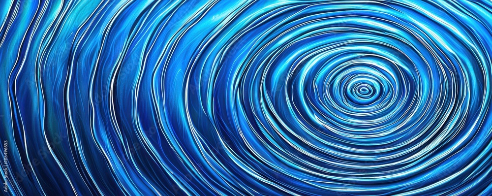Poster a mesmerizing pattern of blue ripples, evoking a sense of tranquility and depth, resembling water su