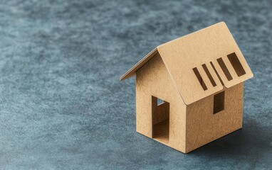 A house of cards being built in a corporate setting, symbolizing the fragility of risky strategies, unstable planning, business risk visualization