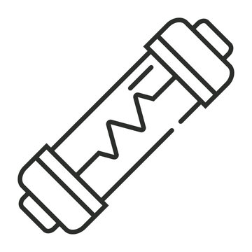 recommend clip art: Fuse icon, Electric component symbol outline icon, editable vector illustration and transparent graphic element. Isolated on white background