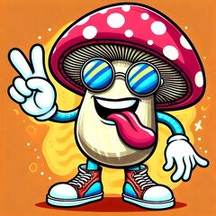 mushroom character comic