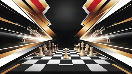 Background for chess Poster and flyers