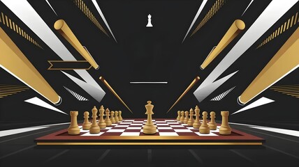 Background for chess Poster and flyers