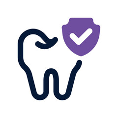 Obraz premium dental care icon. vector dual tone icon for your website, mobile, presentation, and logo design.