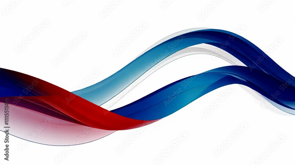 Poster colorful abstract waves represent movement and flow, captivating viewers with their dynamic design a