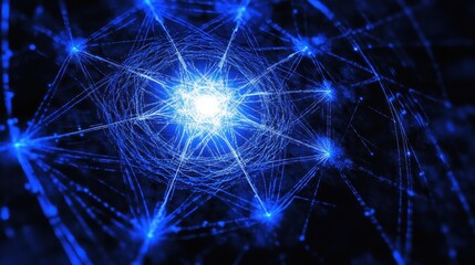 Fototapeta premium Captivating Cosmic Connections: Celestial Threads of Intricate Elegance