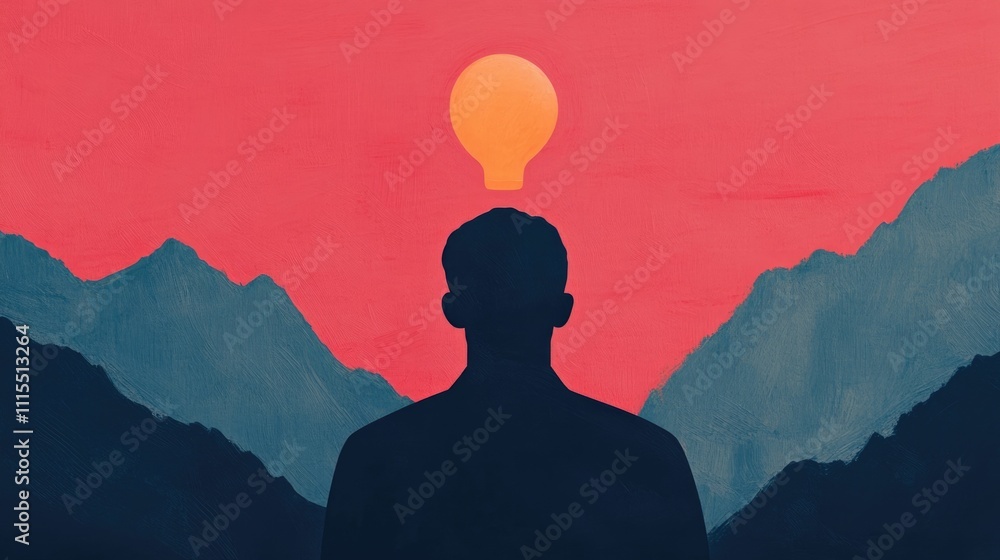 Poster this captivating image symbolizes the transformative power of creative learning pathways as a person