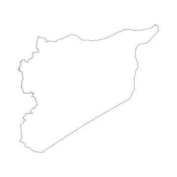 recommend clip art: Syria blank outline map