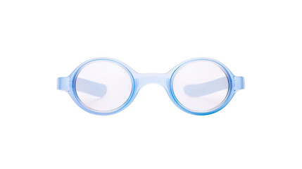 Fototapeta premium Blue Swimming Goggles Isolated on a White Background