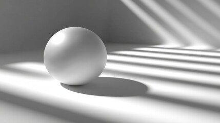 Modern Minimalism: Geometric Objects with Striking Shadows in Soft Light