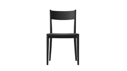 Fototapeta premium Modern Black Chair with Minimalist Design for Stylish Interiors