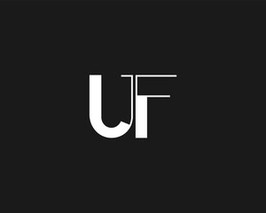 creative letter UF logo design template