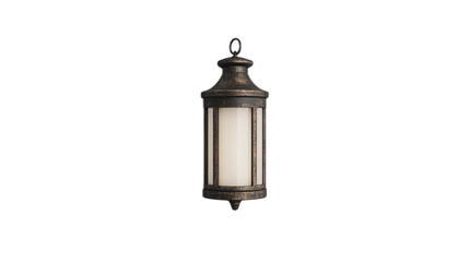 Obraz premium Elegant Antique Style Lantern with Frosted Glass for Outdoor Decor
