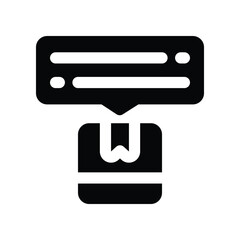 Fototapeta premium review icon. vector glyph icon for your website, mobile, presentation, and logo design.