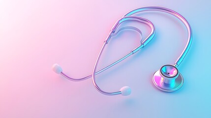 Close-up of modern stethoscope in healthcare setting professional medical equipment focus