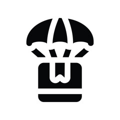 Fototapeta premium drop shipping icon. vector glyph icon for your website, mobile, presentation, and logo design.