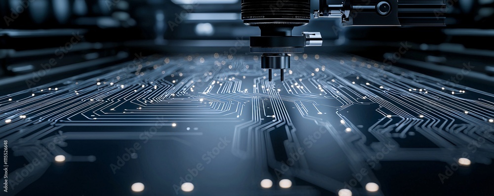 Poster conductive ink made from nanomaterials creating intricate circuits on flexible plastic sheets, set i