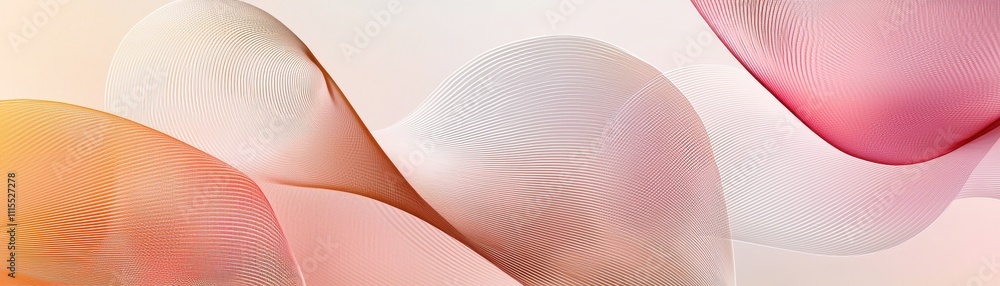 Poster abstract colorful waves creating depth and fluid motion in design