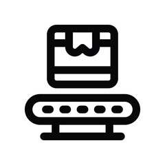 conveyor icon. vector line icon for your website, mobile, presentation, and logo design.