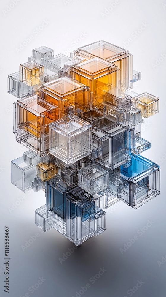 Poster cross-section of a crystal under polarized light, emphasizing its technological applications in dura