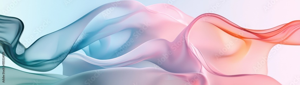 Poster soft flowing textile abstract background for digital art projects