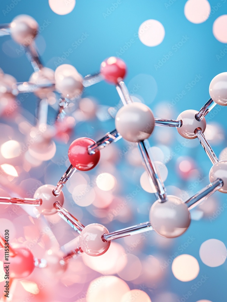 Poster a microscope image capturing a detailed crystal structure used in modern material technology