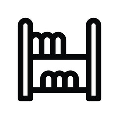 shelf icon. vector line icon for your website, mobile, presentation, and logo design.