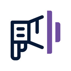 promotion icon. vector dual tone icon for your website, mobile, presentation, and logo design.