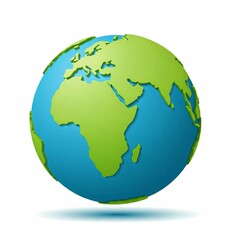 Obraz premium A globe on a white background.