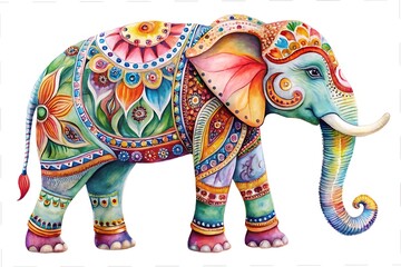 Indian festival of Holi with vibrant graphic elements designed on a white background. 