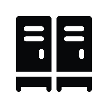 locker icon. vector glyph icon for your website, mobile, presentation, and logo design.