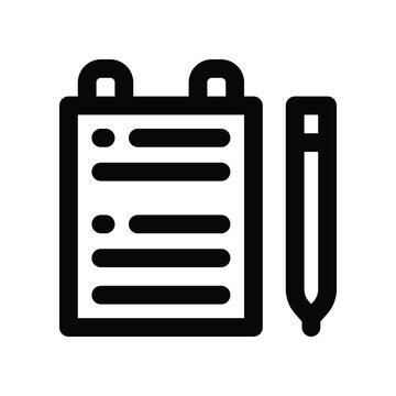 recommend clip art: notebook icon. vector line icon for your website, mobile, presentation, and logo design.