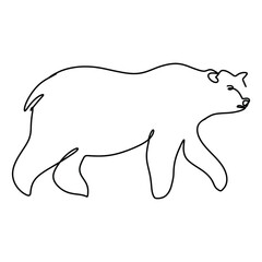 Christmas Winter Animals Line Art Vector Graphic Design Decoration