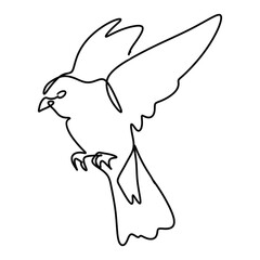 Christmas Winter Animals Line Art Vector Graphic Design Decoration