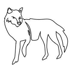 Christmas Winter Animals Line Art Vector Graphic Design Decoration