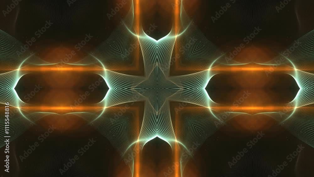 Canvas Prints psychedelic kaleidoscope motion graphic, 4k abstract colorful mandala loop