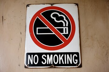 Obraz premium No Smoking Icon: Symbol of Health and Wellness