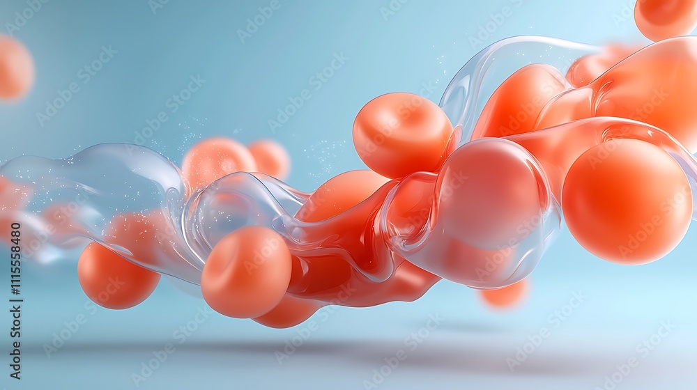 Poster dynamic microscopic interaction of cells in scientific research laboratory setting