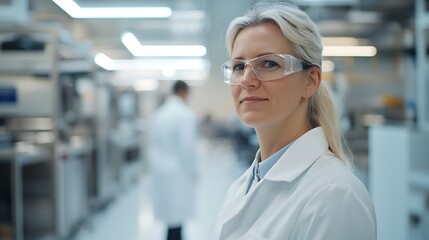Fototapeta premium Professional viewpoint on innovation modern laboratory research and action science facility